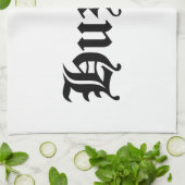 Huzzah! {Mittelalterliche Typografie} Küchentuch (Gefaltet)