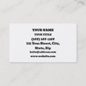 Huzzah! {Mittelalterliche Typografie} Visitenkarte (Rückseite)