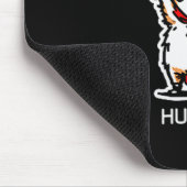 Huzzah Raccoon Knight Funny Sword Meme Quote Mousepad (Ecke)