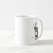 Huzzah Raccoon Knight Funny Sword Meme Zitat Kaffeetasse (VorderseiteRechts)