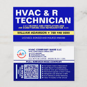 HVAC And Refrigeration Services | Technician Visitenkarte