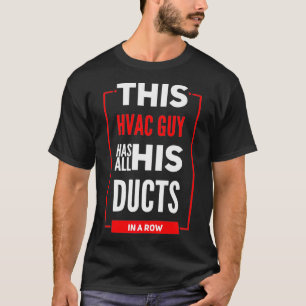 HVAC-Auftragnehmer haben ihre Aufgaben in einer Ro T-Shirt