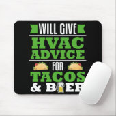 HVAC Beratung für Tacos Beer Funny Gag Geschenkhei Mousepad (Mit Mouse)