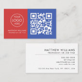 HVAC Beruflich QR-Logos Modern Visitenkarte (Vorne/Hinten)