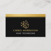 HVAC Company Technician QR Code Visitenkarte (Vorderseite)