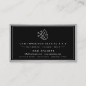 HVAC Contractor QR Code Visitenkarte (Vorderseite)