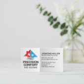 HVAC-Dienste - Heizung, Lüftung, AC Visitenkarte (Stehend Vorderseite)