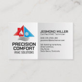 HVAC-Dienste - Heizung, Lüftung, AC Visitenkarte (Vorderseite)