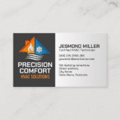 HVAC-Dienste - Heizung, Lüftung, AC Visitenkarte (Vorderseite)