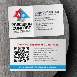 HVAC-Dienste - Heizung, Lüftung, AC Visitenkarte