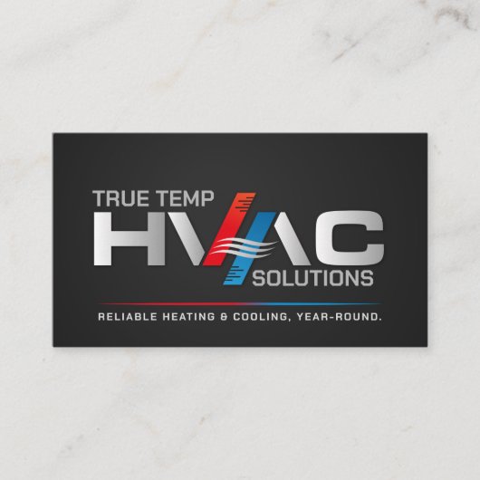 HVAC-Dienste Visitenkarte (Vorderseite)