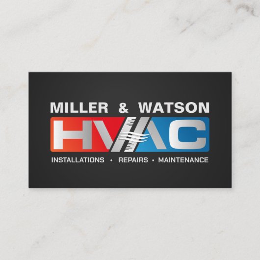 HVAC-Dienste Visitenkarte (Vorderseite)