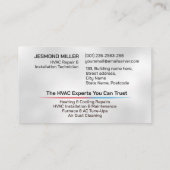 HVAC-Dienste Visitenkarte (Rückseite)