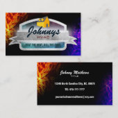 HVAC Graphic Design Business Cards Visitenkarte (Vorne/Hinten)