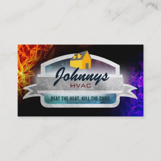 HVAC Graphic Design Business Cards Visitenkarte (Vorderseite)