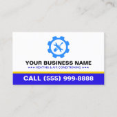 HVAC Heating Air Conditioning | Professional HVAC Visitenkarte (Vorderseite)