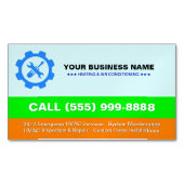 HVAC Heating Air Conditioning | Professional Logo  Magnetische Visitenkarte (Vorderseite)