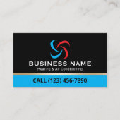 HVAC Heating & Air Conditioning Professional Visitenkarte (Vorderseite)