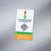 HVAC Heating & Air Conditioning | QR Code & Logo Magnetische Visitenkarte (Beispiel)