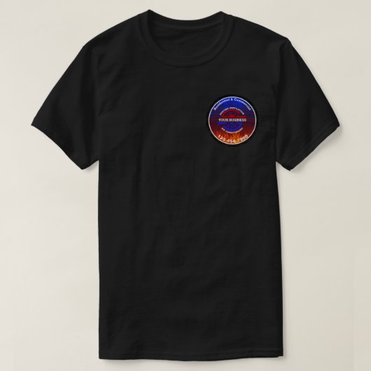 HVAC Heating and Air Dark T-Shirt (Design vorne)