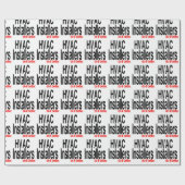 HVAC-Installateure machen es besser Geschenkpapier (Flach)