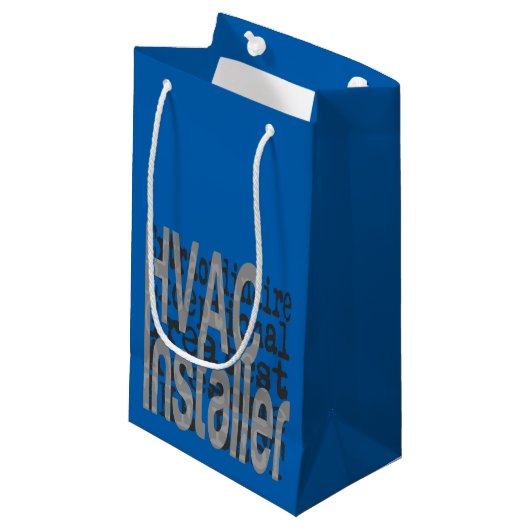 HVAC Installer Extraordinator Kleine Geschenktüte (Vorderseite Schrägansicht)