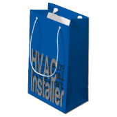 HVAC Installer Extraordinator Kleine Geschenktüte (Rückseite Schrägansicht)