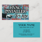 HVAC Installer für die Vermietung von Visitenkarte (Vorne/Hinten)
