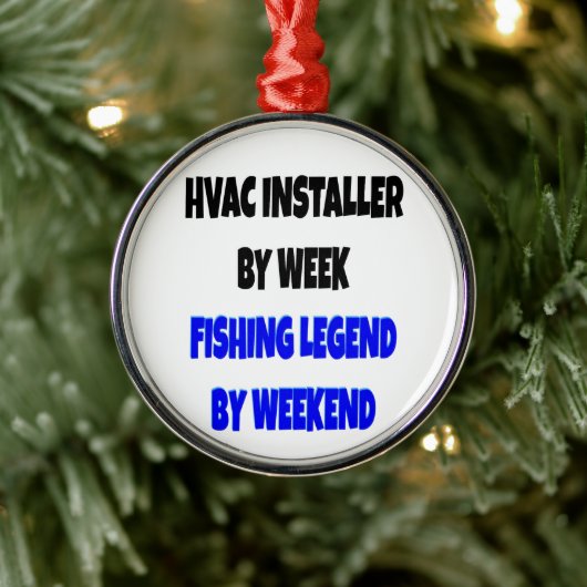 HVAC Installer-Lieben Fischen Ornament Aus Metall (Baum)