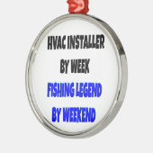 HVAC Installer-Lieben Fischen Ornament Aus Metall (Links)