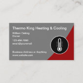 HVAC-Klimaanlage Moderne Visitenkarten Visitenkarte (Vorderseite)