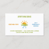 HVAC-Klimaanlage nach Maß QR Visitenkarte (Vorderseite)