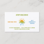 HVAC-Klimaanlage Visitenkarte (Vorderseite)