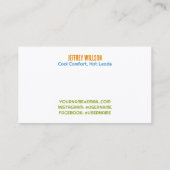 HVAC-Klimaanlage Visitenkarte (Rückseite)