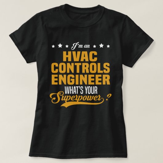 HVAC-Kontrollen-Ingenieur T-Shirt (Design vorne)