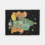 Hvac Lebkuchen Weihnachts Technik Bau Fleecedecke (Vorderseite (Horizontal))