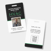 HVAC-Mitarbeiter Ausweis (Front & Back)