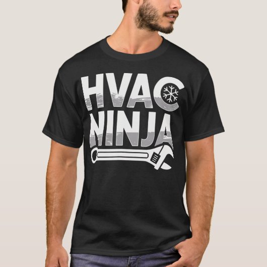 Hvac Ninja Apparel Professional Master Air Conditi T-Shirt (Vorderseite)