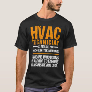 HVAC Noun Techniker Bekleidung Männer HVAC Tech Zu T-Shirt