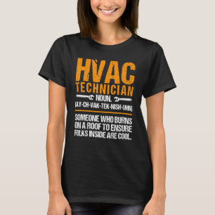 HVAC Noun Techniker Bekleidung Männer HVAC Tech Zu T-Shirt