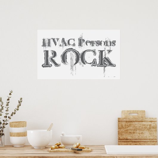 HVAC Persons Rock Poster (Küche)