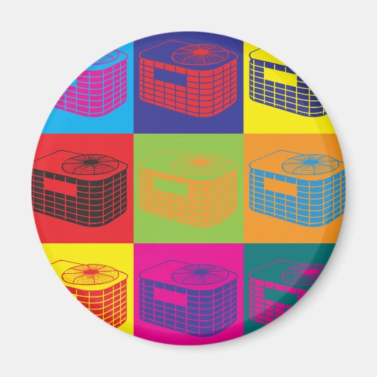 HVAC Pop Art Magnet (Vorne)