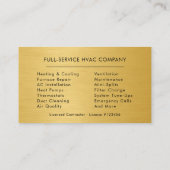 HVAC Repair & Installation Visitenkarte (Rückseite)