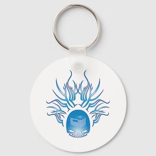 HVAC Skull Schlüsselanhänger (Vorderseite)