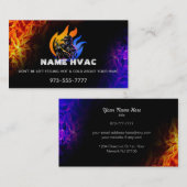 HVAC Slogans Business Cards Visitenkarte (Vorne/Hinten)