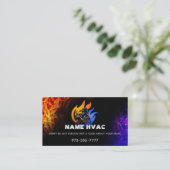 HVAC Slogans Business Cards Visitenkarte (Stehend Vorderseite)