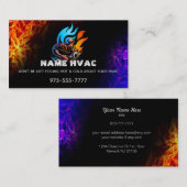 HVAC Slogans Business Cards Visitenkarte (Vorne/Hinten)