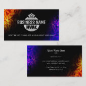 HVAC Slogans Business Cards Visitenkarte (Vorne/Hinten)