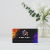 HVAC Slogans Business Cards Visitenkarte (Stehend Vorderseite)