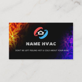 HVAC Slogans Business Cards Visitenkarte